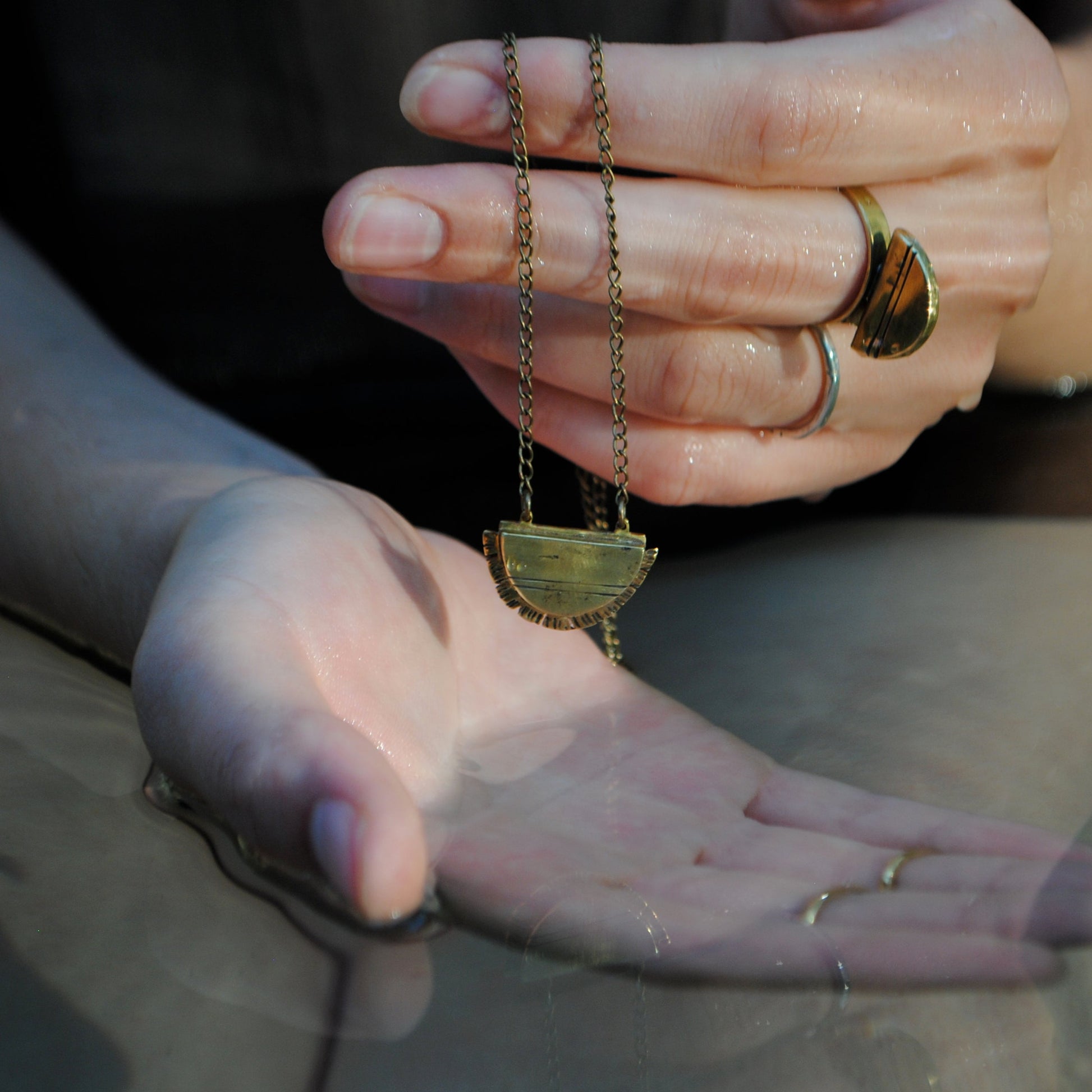 Collier Luna & Sol collier en forme de lune et de soleil