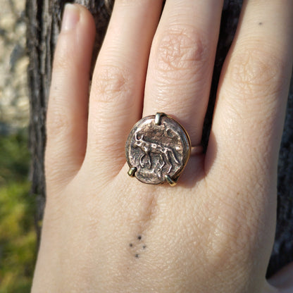 CANIS LUPUS Bague bronze