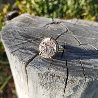 CANIS LUPUS Bague bronze