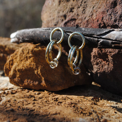 SILVER SONG Boucles d'oreilles laiton